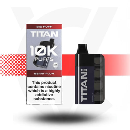 Titan 10k by Gold Bar Disposable Rechargeable Vape - Berry Plum - Cloud Vapez UK