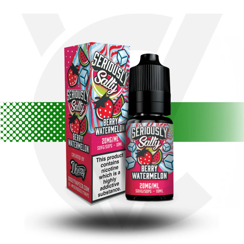 Berry Watermelon Doozy Seriously Salt Nic Salt in 10mg in a 10ml bottle - Cloud Vapez UK