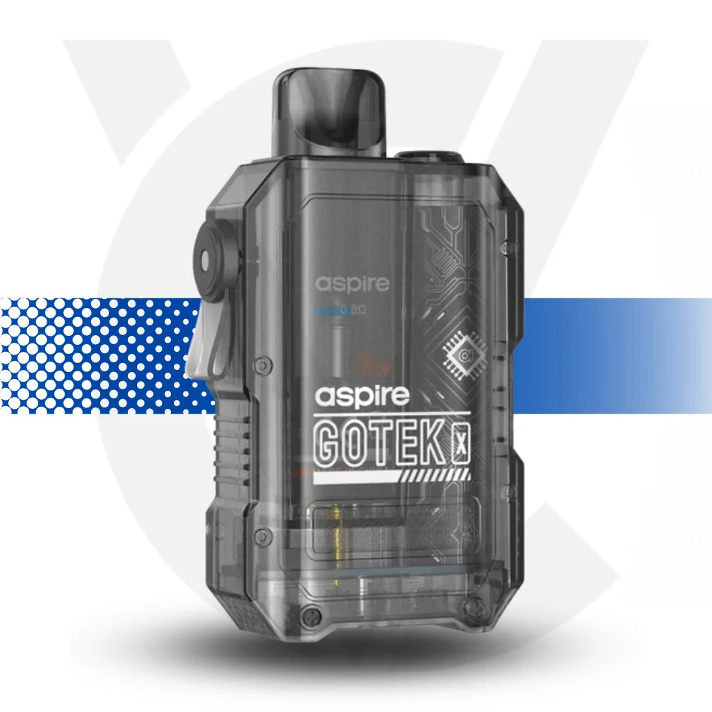 Aspire Gotek X Vape Pod Kit Rechargeable - Black - Cloud Vapez UK