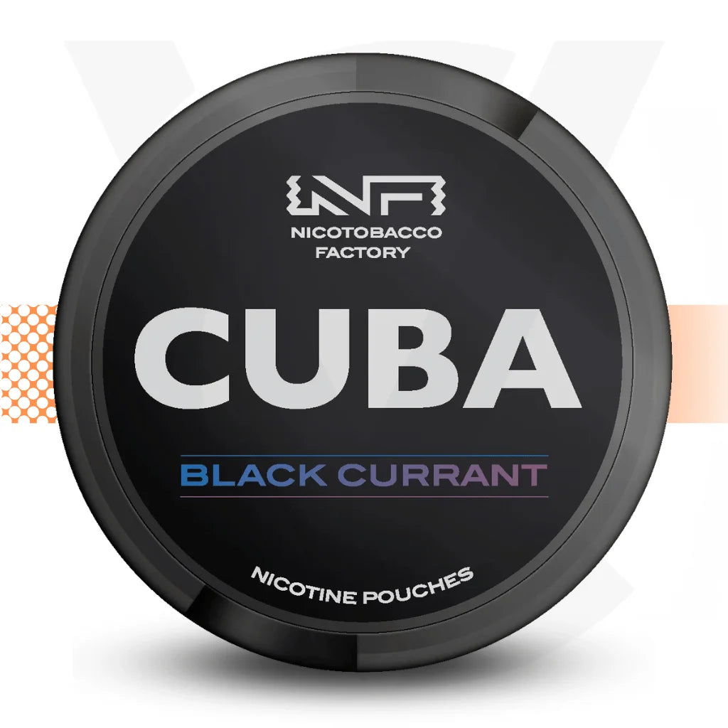 Cuba Black Nicotine Pouches Snus No Tobacco Nicopods - Black Currant - Cloud Vapez UK