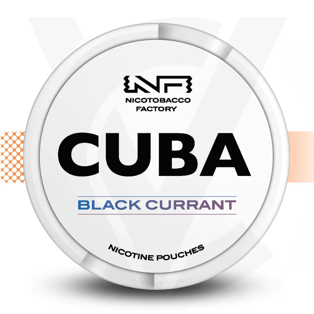 Cuba White 25mg Nicotine Pouches Snus No Tobacco Nicopods - Blackcurrant - Cloud Vapez UK