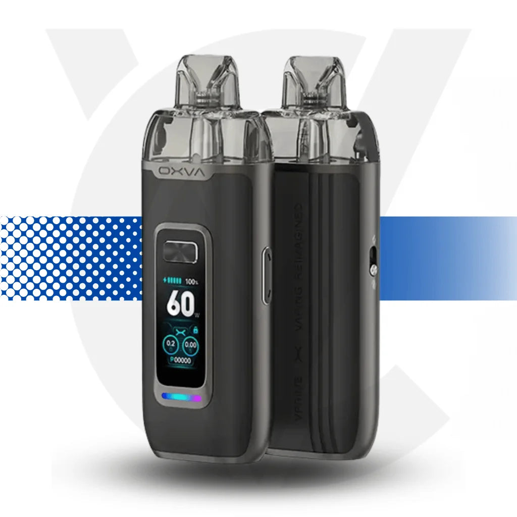 Oxva VPrime Vape Pod Kit - Black Leather - Cloud Vapez UK