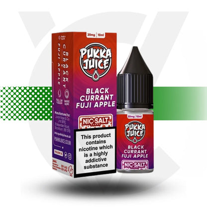 Pukka Juice Nicotine Salts E-Liquid 10ml 10MG - Blackcurrant Fuji Apple - Cloud Vapez UK