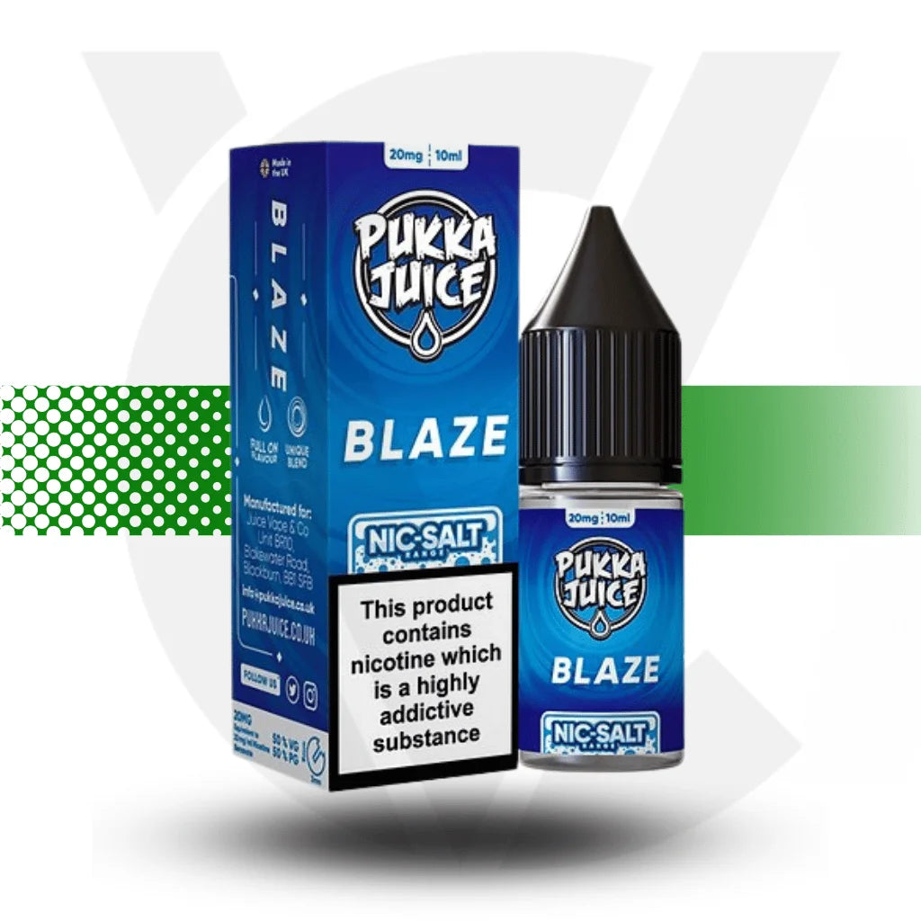 Pukka Juice Nicotine Salts E-Liquid 10ml 10MG - Blaze - Cloud Vapez UK