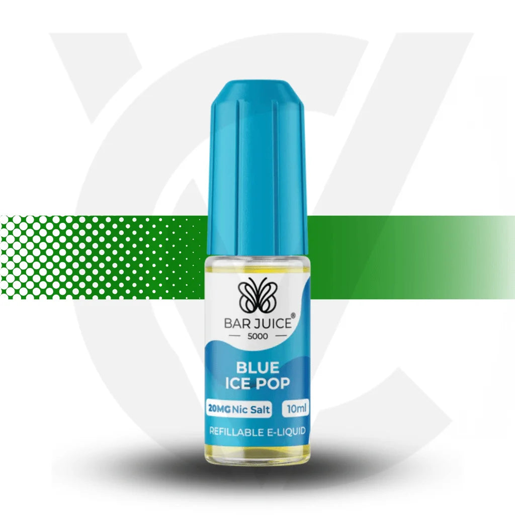 Bar Juice Nic Salt 10MG 10ml - Blue Ice Pop - Cloud Vapez UK