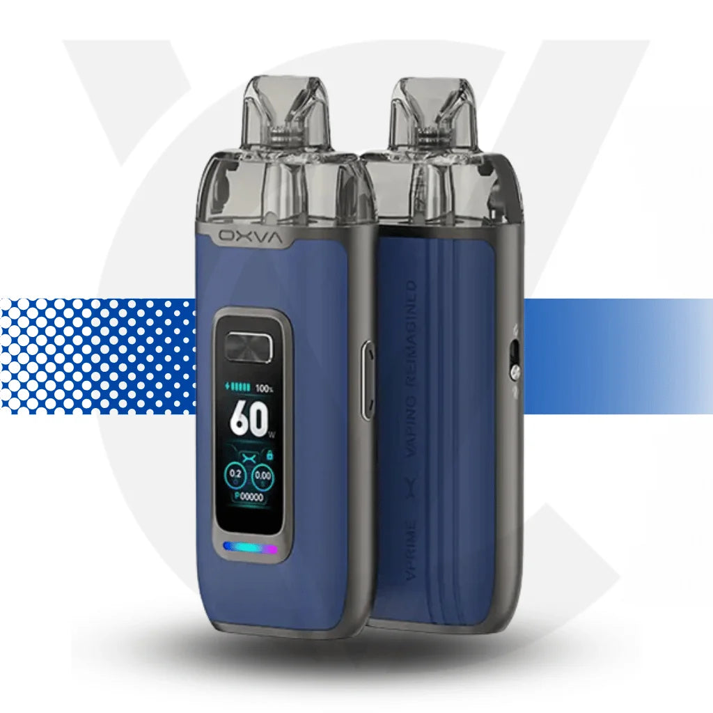 Oxva VPrime Vape Pod Kit - Blue Leather - Cloud Vapez UK