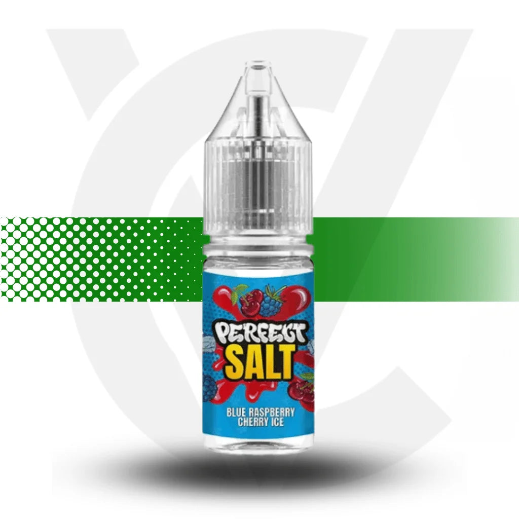 Perfect Salt Nicotine Salt 10ml 10MG - Blue Raspberry Cherry Ice - Cloud Vapez UK