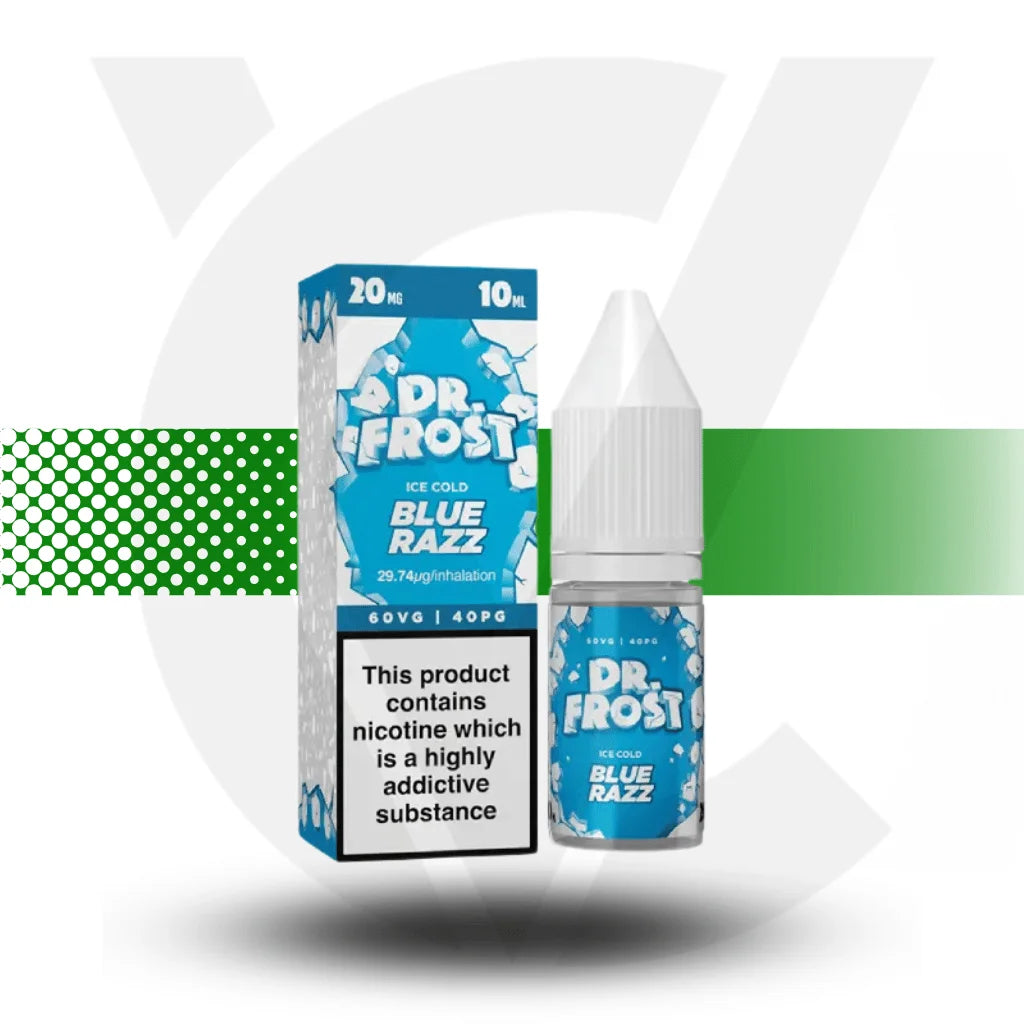 Dr Frost Nic Salt E-Liquid 10MG 10ml - Blue Razz Ice - Cloud Vapez UK