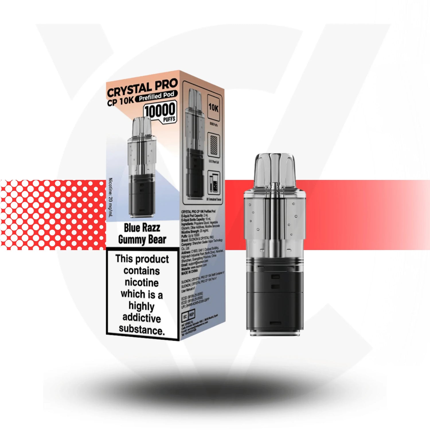 Crystal Pro CP 10K Replacement Prefilled Pods