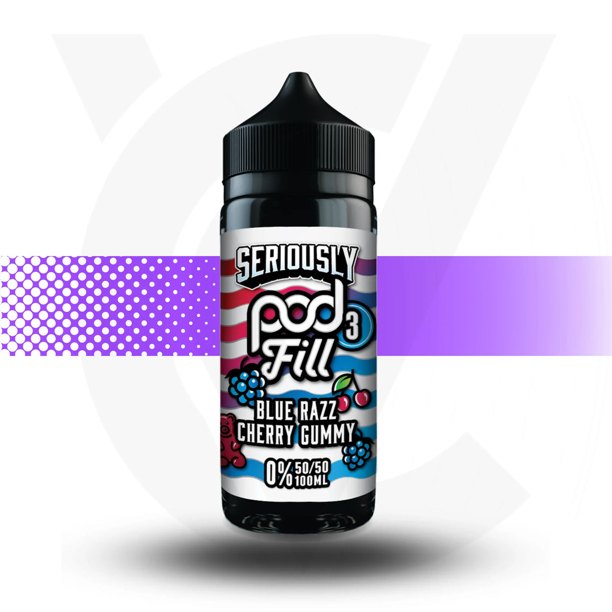 Vape juice bottle with &