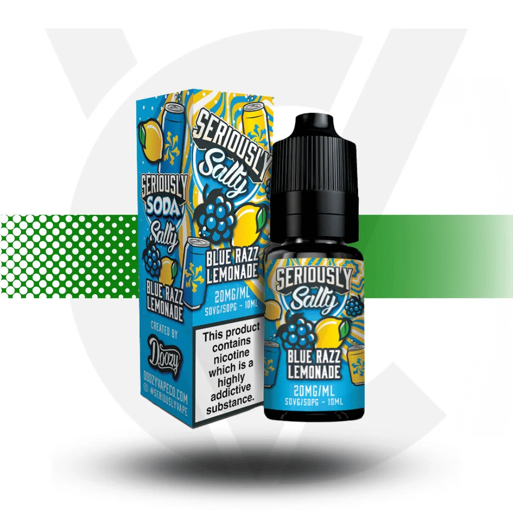 Blue Razz Lemonade Doozy Seriously Salt Nic Salt in 10mg in a 10ml bottle - Cloud Vapez UK