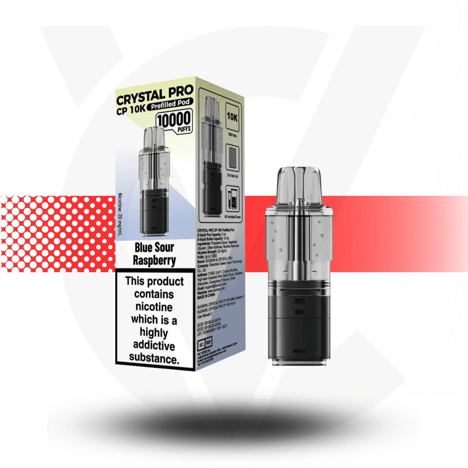 Crystal Pro CP 10K Replacement Prefilled Pods