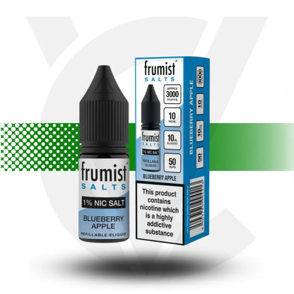 Frumist Nic Salt E-Liquid 10ml 10MG - Blueberry Apple - Cloud Vapez UK