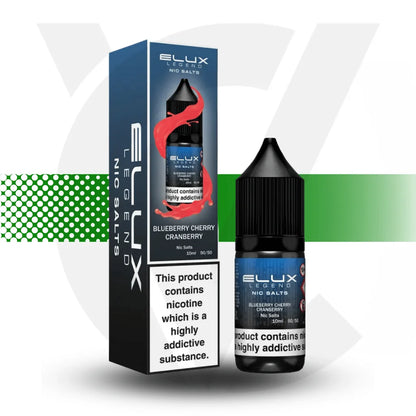 Elux Legend Nic Salt E-Liquid 10ml 10MG - Blueberry Cherry Cranberry - Cloud Vapez UK