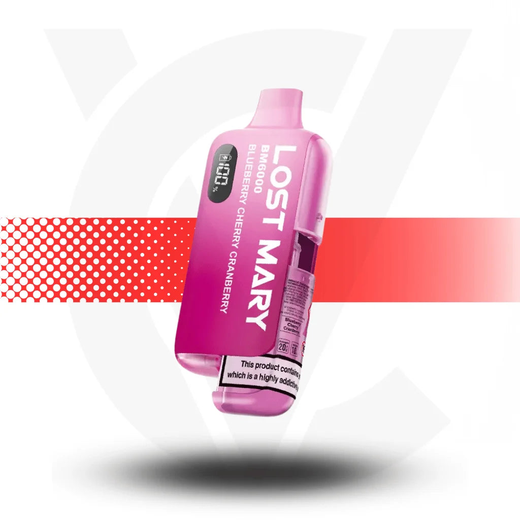 Lost Mary BM6000 Disposable Rechargeable Vape Kit  - Blueberry Cherry Cranberry - Cloud Vapez UK