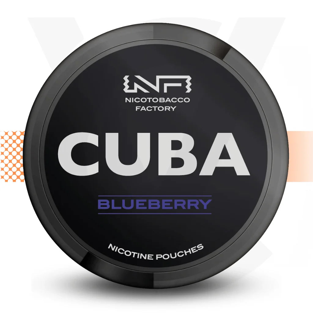 Cuba Black Nicotine Pouches Snus No Tobacco Nicopods - Blueberry - Cloud Vapez UK