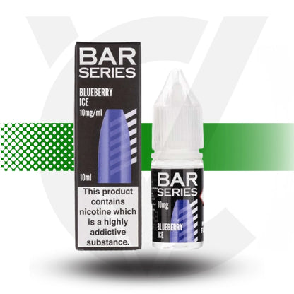 Bar Series Blueberry Ice 10mg nic salt in a 10ml bottle - Cloud Vapez UK