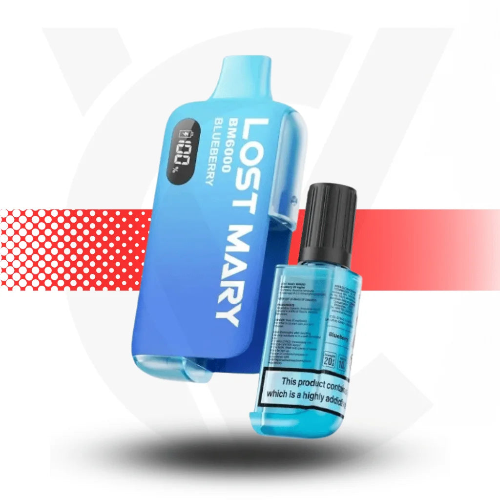 Lost Mary BM6000 Disposable Rechargeable Vape Kit  - Blueberry - Cloud Vapez UK