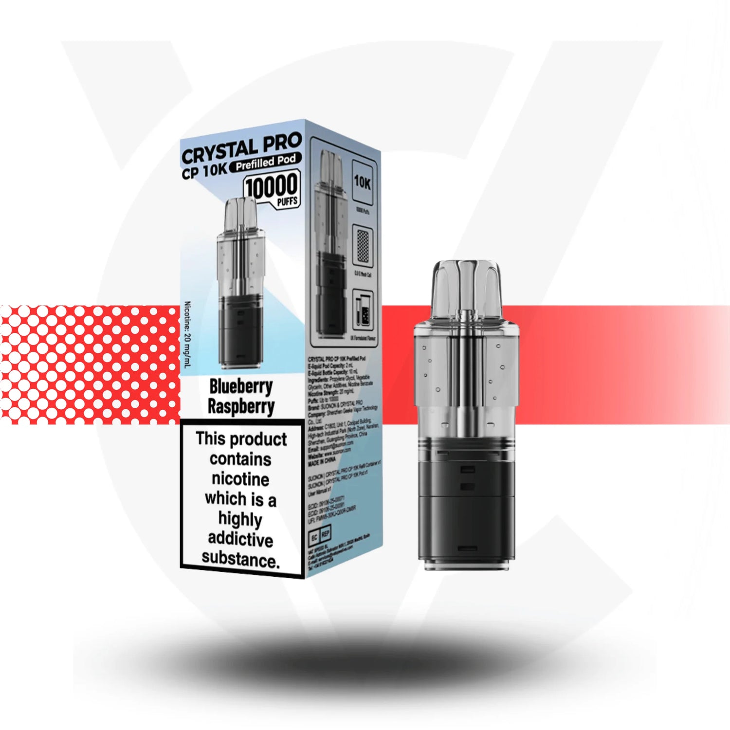 Crystal Pro CP 10K Replacement Prefilled Pods