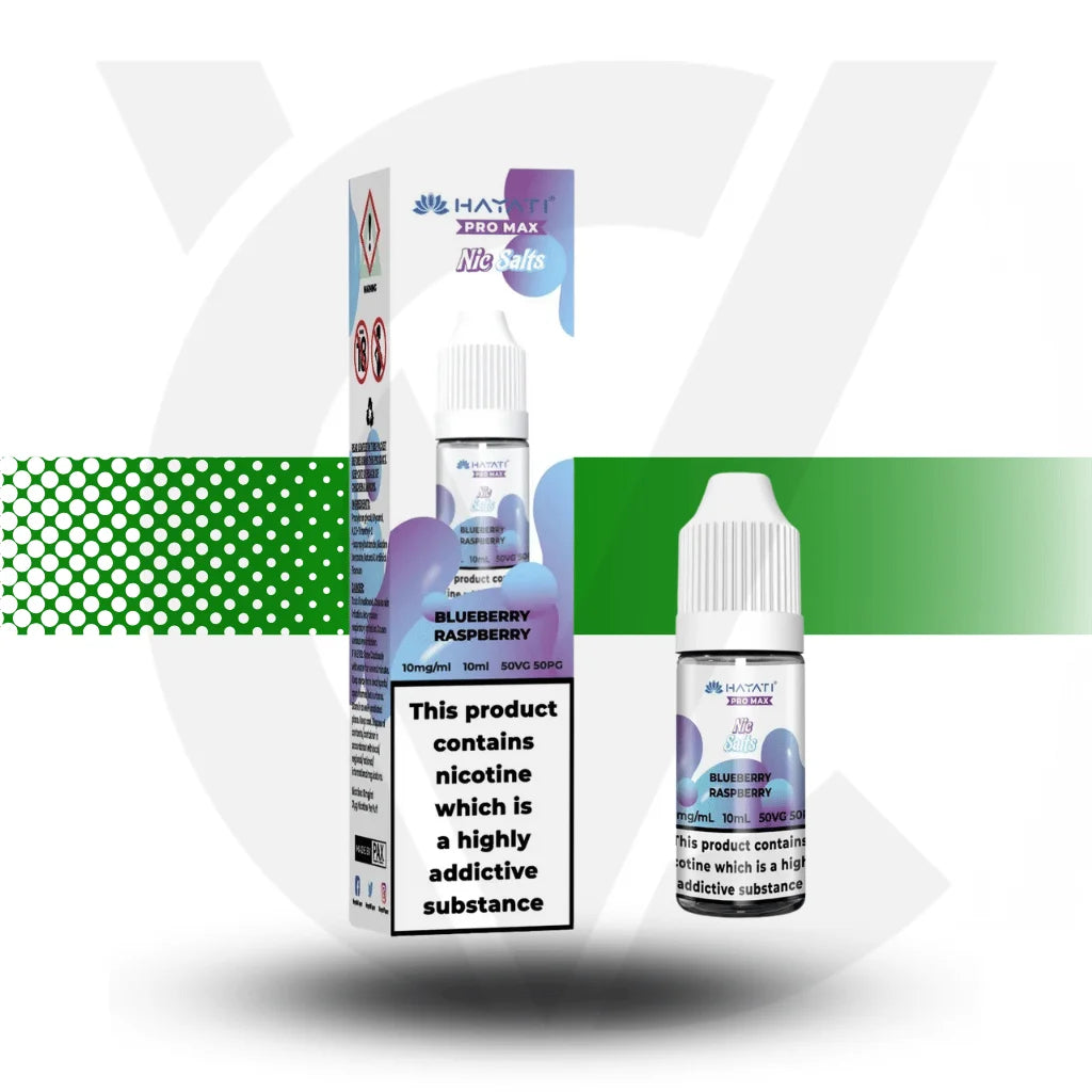 Hayati Pro Max Nic Salts E-Liquid 10ml 10MG - Blueberry Raspberry - Cloud Vapez UK 