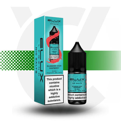 Elux Legend Nic Salt E-Liquid 10ml 10MG - Blueberry Sour Raspberry - Cloud Vapez UK