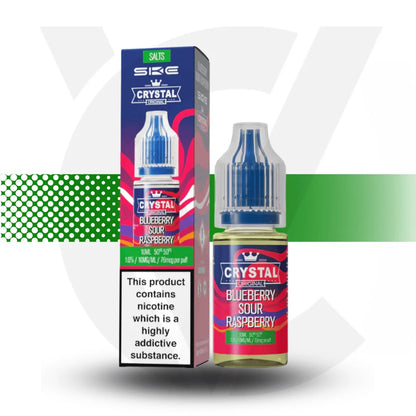 SKE Crystal Nic Salt E-Liquid 10MG 10ml - Blueberry Sour Raspberry - Cloud Vapez UK