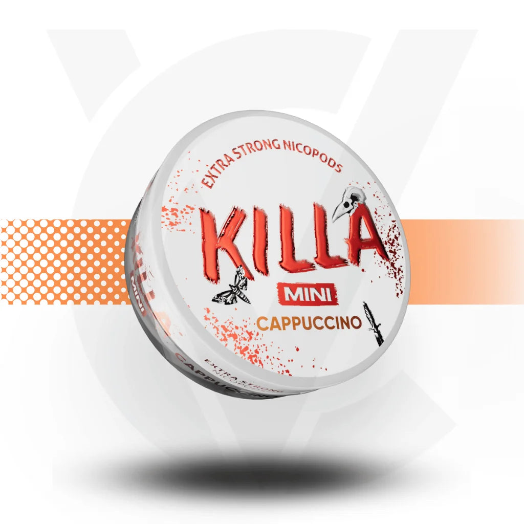 Killa Mini Nicotine Pouches Snus No Tobacco Nicopods - Cappuccino 16mg - Cloud Vapez UK