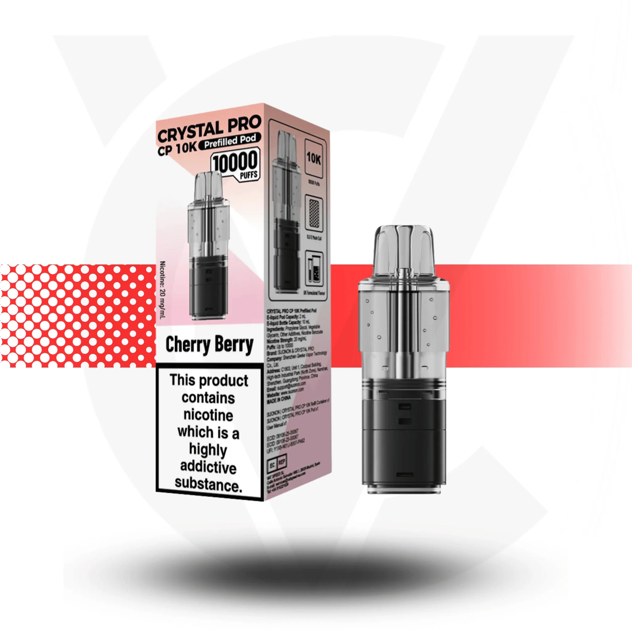 Crystal Pro CP 10K Replacement Prefilled Pods
