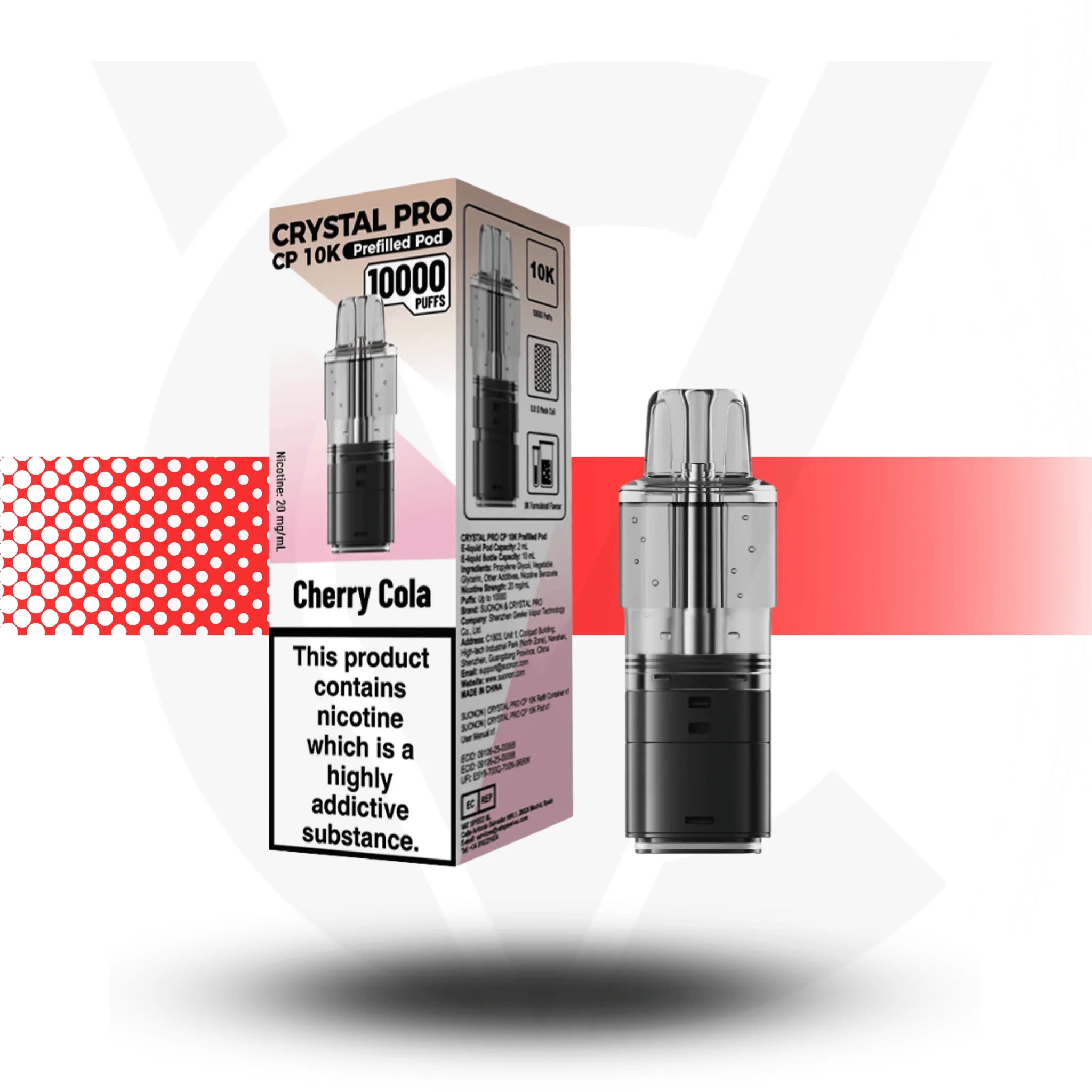 Crystal Pro CP 10K Replacement Prefilled Pods