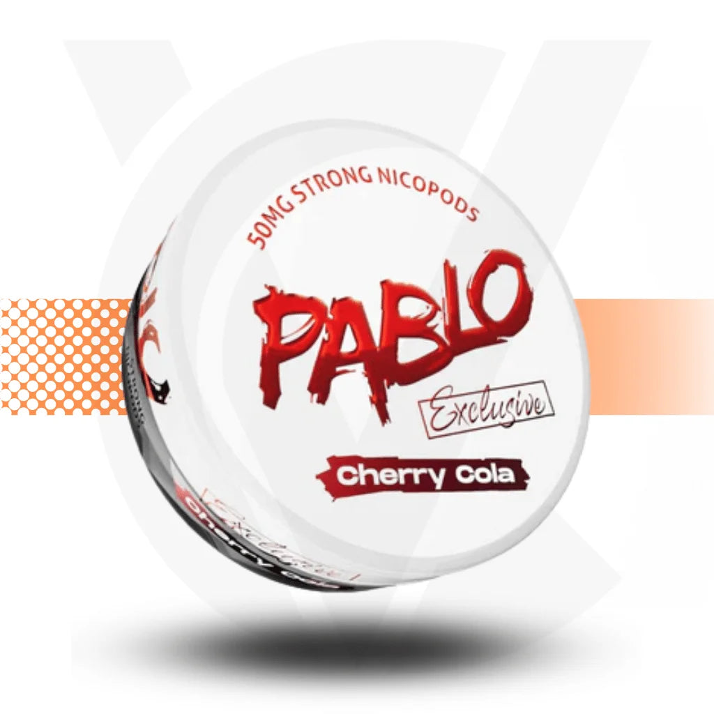 Pablo Exclusive Nicotine Pouches Snus No Tobacco Nicopods - Cherry Cola 50mg - Cloud Vapez UK