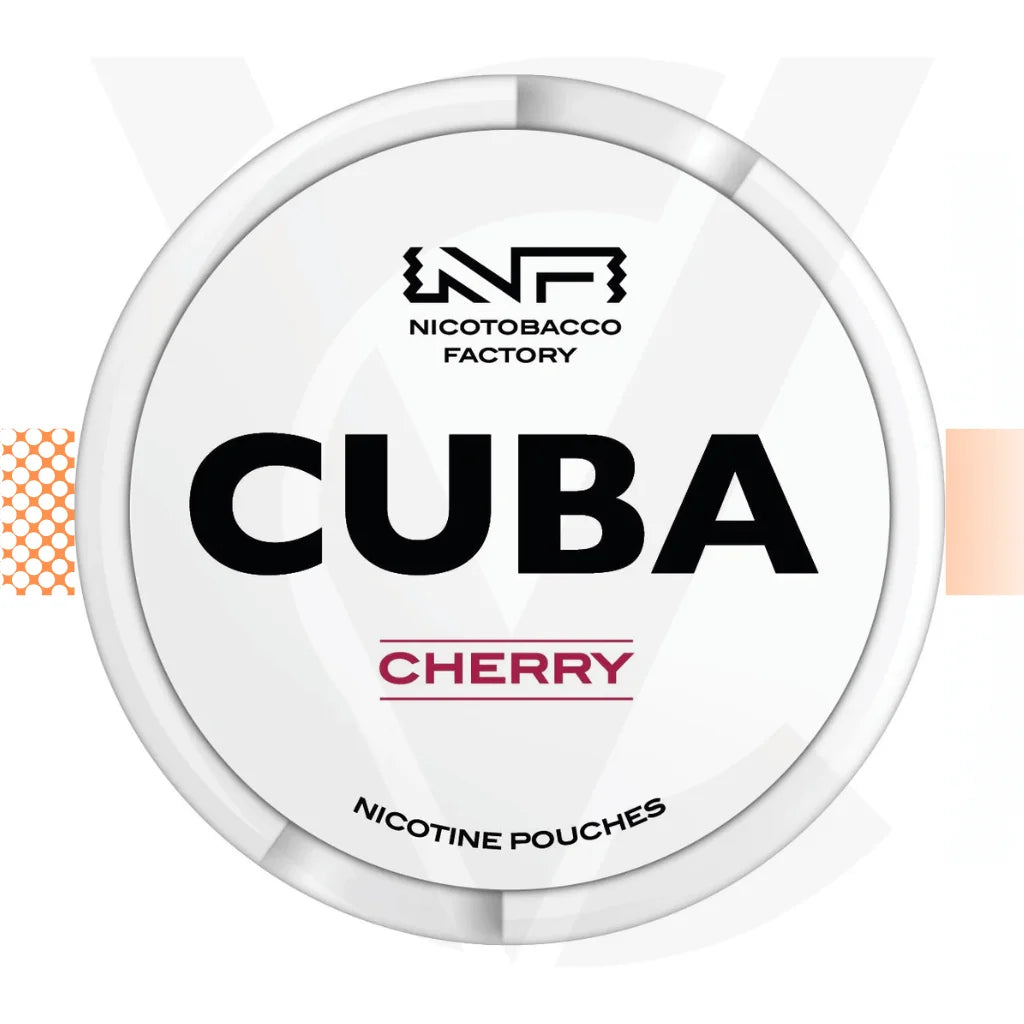 Cuba White 25mg Nicotine Pouches Snus No Tobacco Nicopods - Cherry - Cloud Vapez UK