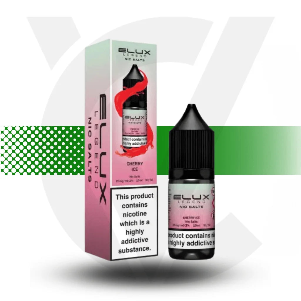 Elux Legend Nic Salt E-Liquid 10ml 10MG - Cherry Ice - Cloud Vapez UK