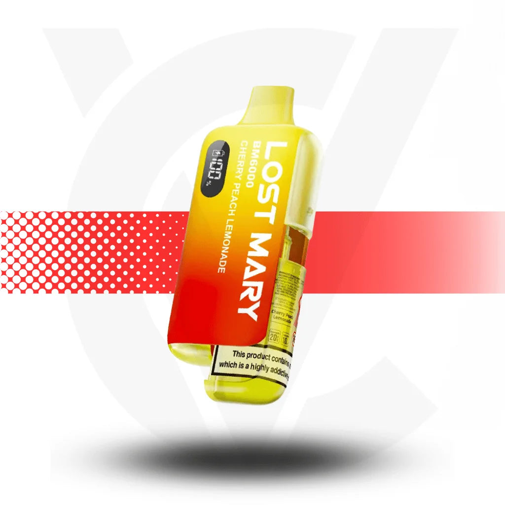 Lost Mary BM6000 Disposable Rechargeable Vape Kit  - Cherry Peach Lemonade - Cloud Vapez UK