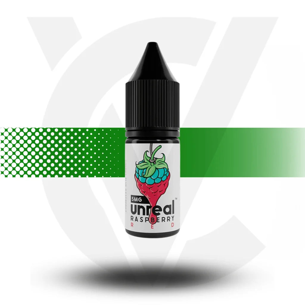 Unreal Raspberry Nicotine Salts E-Liquid 10ml 10MG - Cherry Red - Cloud Vapez UK