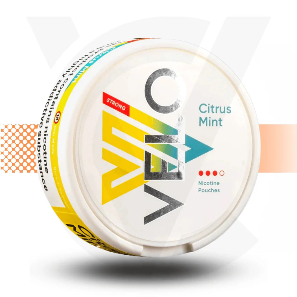 Velo Nicotine Pouches Snus No Tobacco Nicopods - Citrus Mint - Cloud Vapez UK