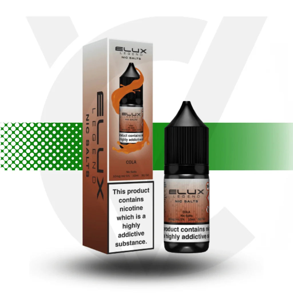 Elux Legend Nic Salt E-Liquid 10ml 10MG - Cola - Cloud Vapez UK