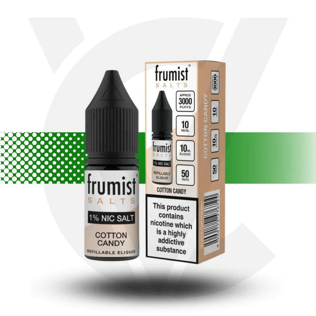 Frumist Nic Salt E-Liquid 10ml 10MG - Cotton Candy - Cloud Vapez UK