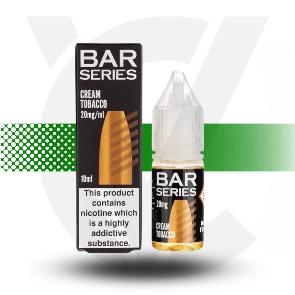 Bar Series Cream Tobacco 10mg Nic Salt in a 10ml bottle - Cloud Vapez UK