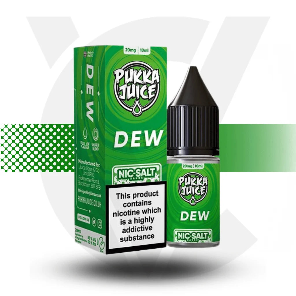 Pukka Juice Nicotine Salts E-Liquid 10ml 10MG - Dew - Cloud Vapez UK