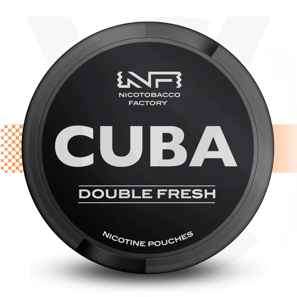 Cuba Black Nicotine Pouches Snus No Tobacco Nicopods - Double Fresh - Cloud Vapez UK