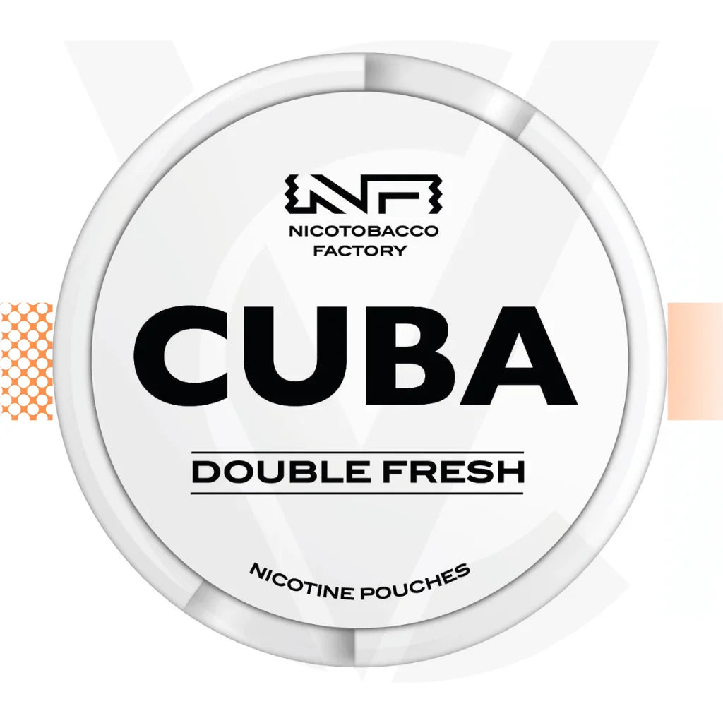 Cuba White 25mg Nicotine Pouches Snus No Tobacco Nicopods - Double Fresh - Cloud Vapez UK