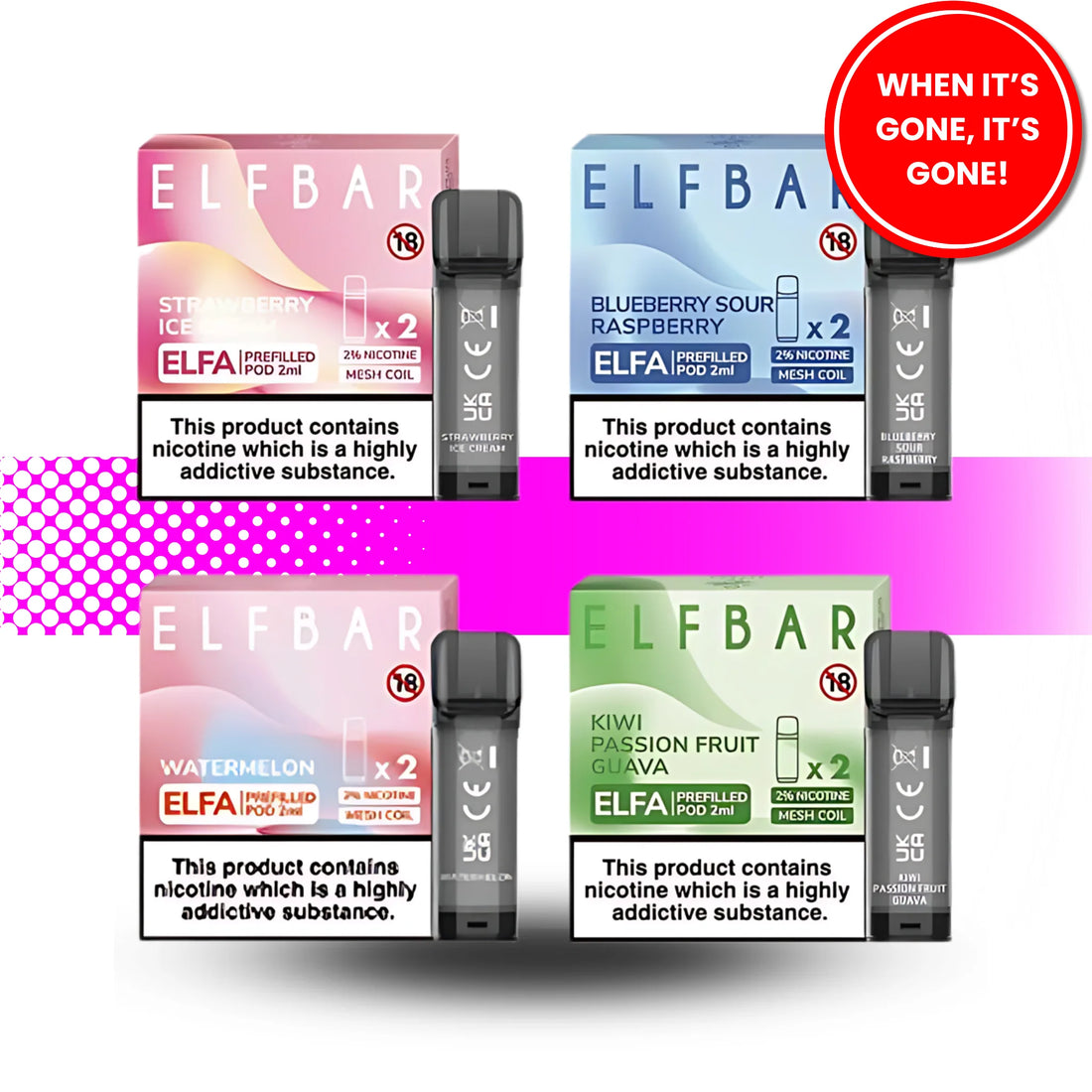 ELFBAR ELFA Prefilled Pod 2ML (Expired)