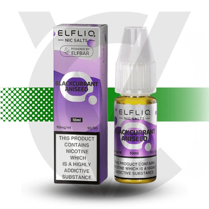 Elfliq Blackcurrant Aniseed 20mg Nic Salt in 10ml - Cloud Vapez UK