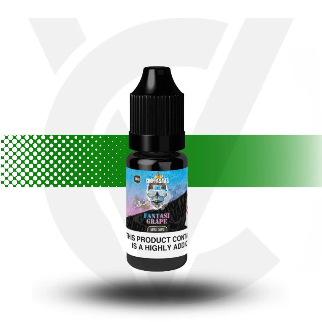 Choppa Salts Nicotine Salt E-Liquid 10ml 10MG - Fantasi Grape - Cloud Vapez UK