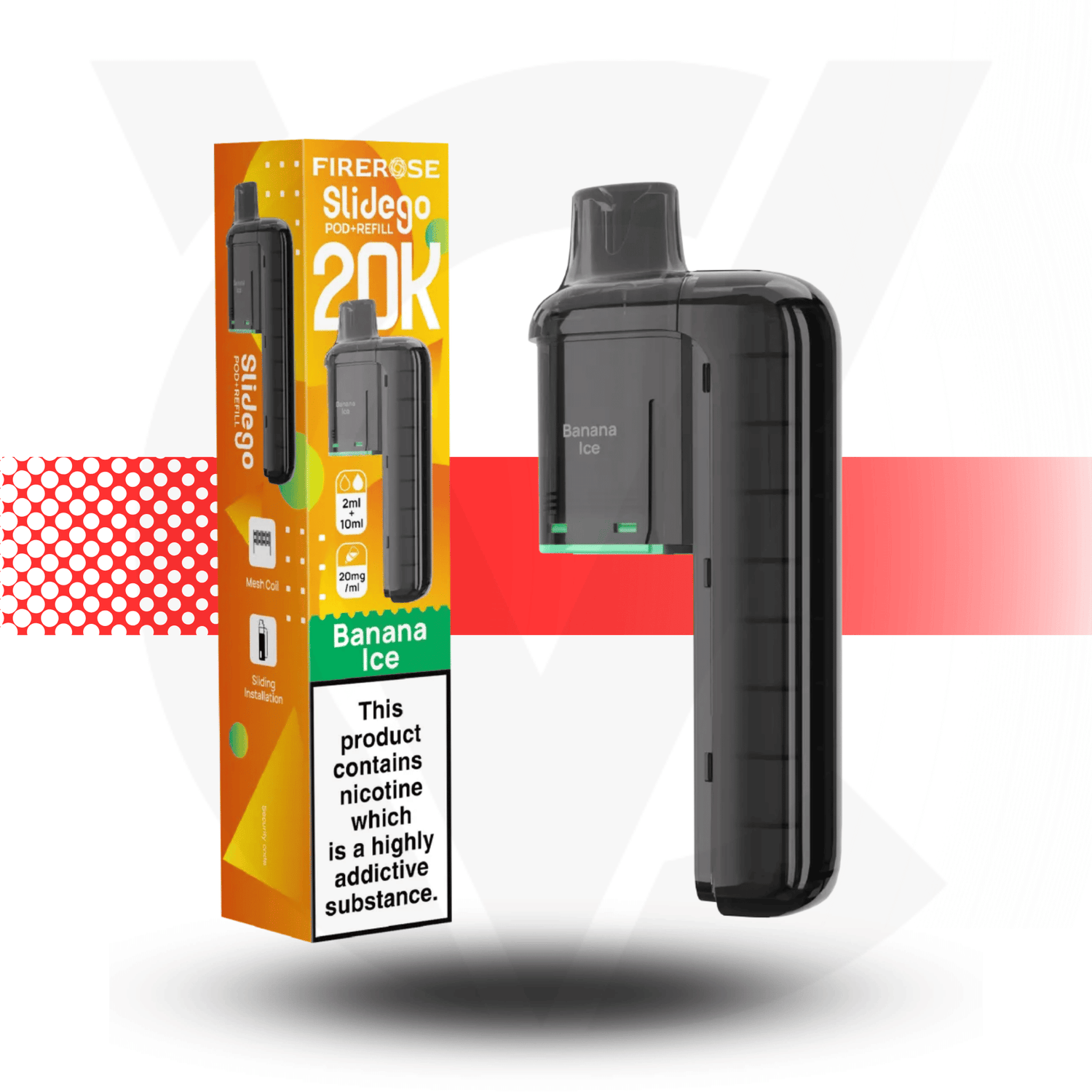 Firerose Slidego 20K Puffs Prefilled Pods by Elux