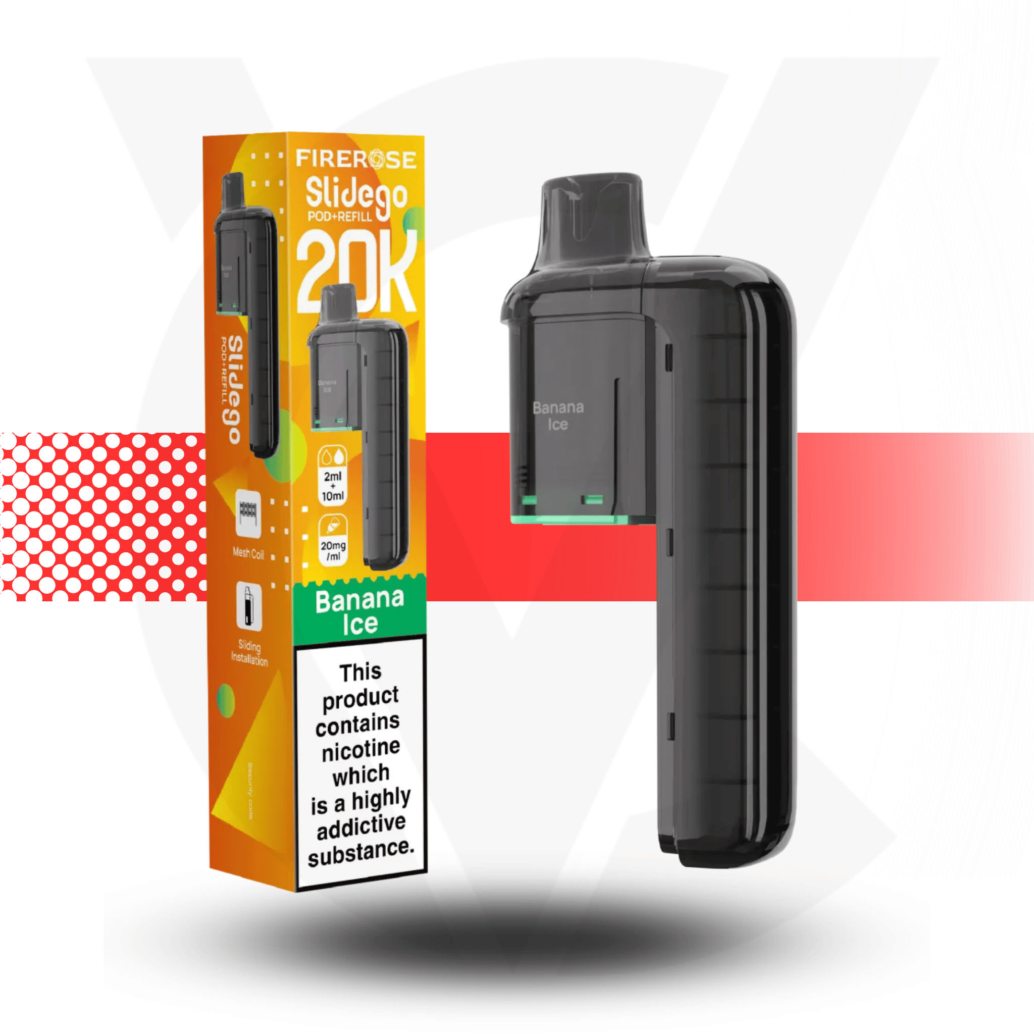 Firerose Slidego 20K Puffs Prefilled Pods by Elux