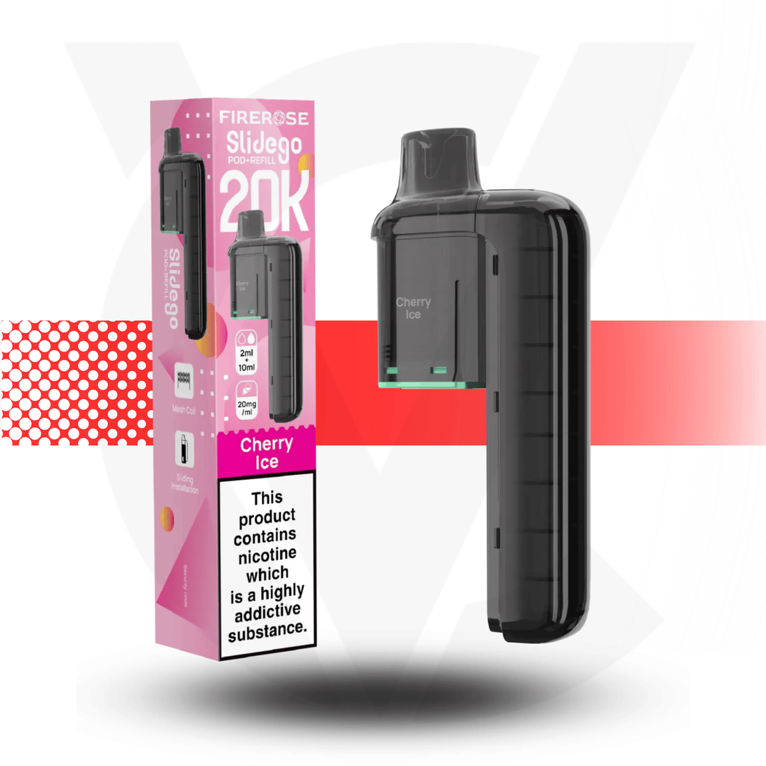 Firerose Slidego 20K Puffs Prefilled Pods by Elux