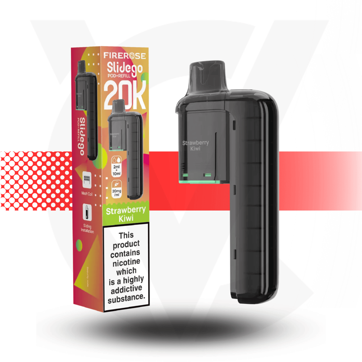 Firerose Slidego 20K Puffs Prefilled Pods by Elux