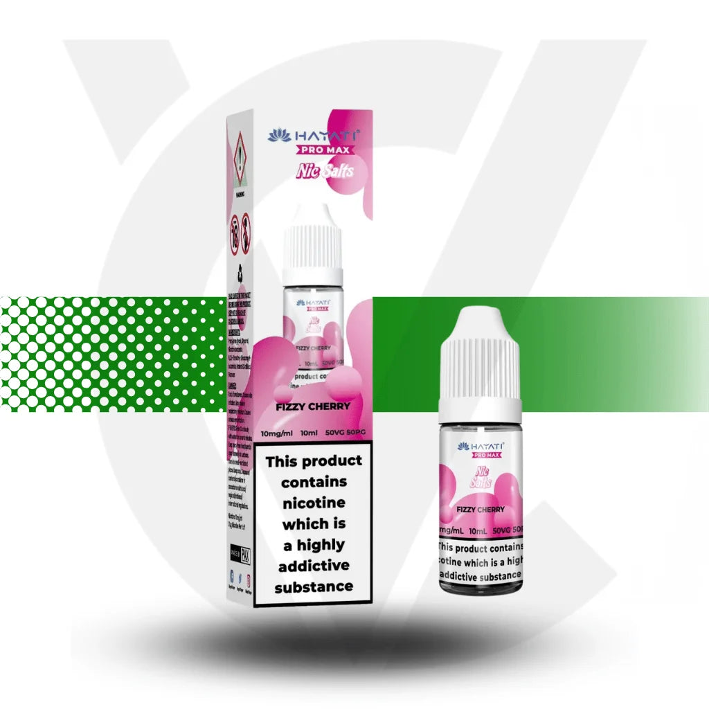 Hayati Pro Max Nic Salts E-Liquid 10ml 10MG - Fizzy Cherry - Cloud Vapez UK 