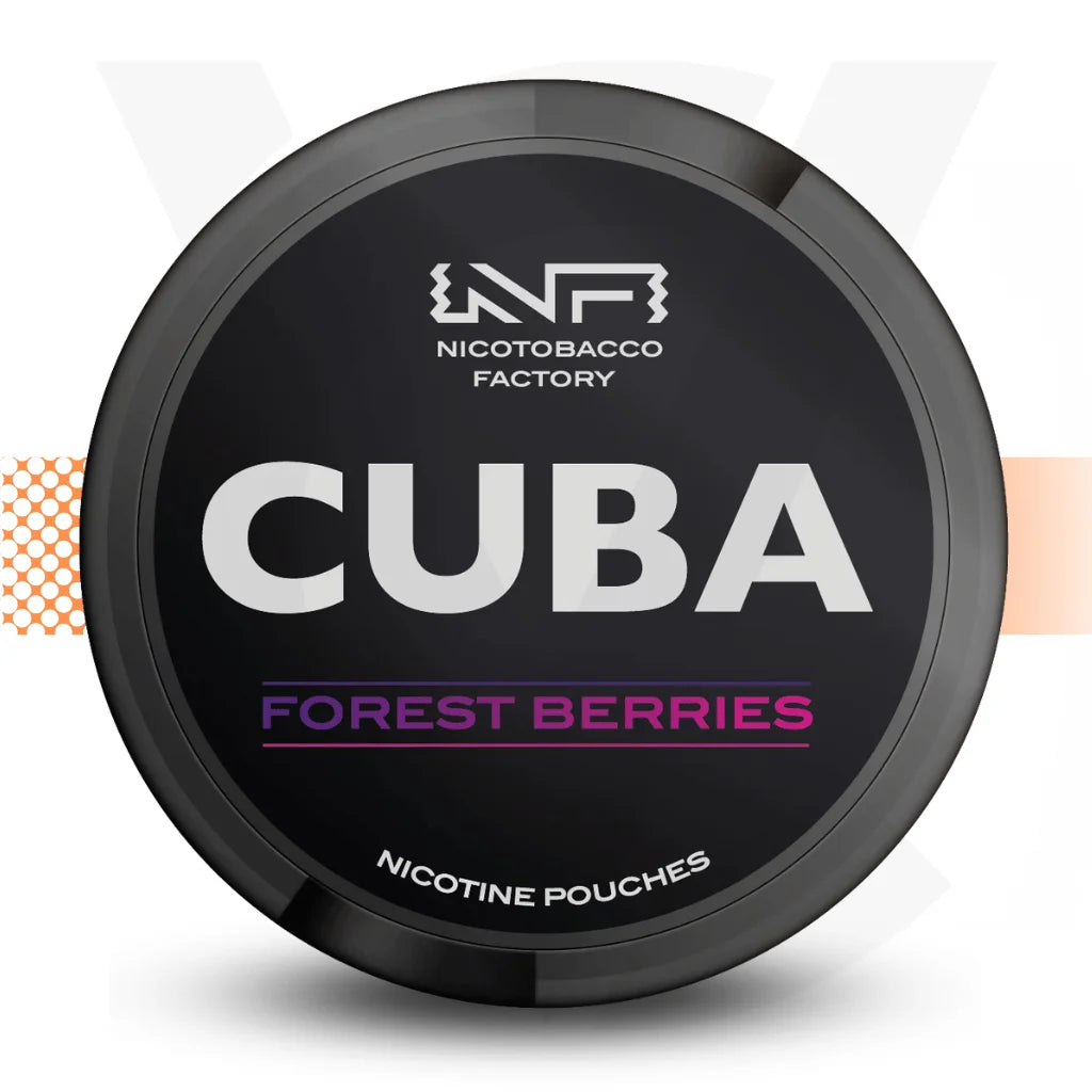 Cuba Black Nicotine Pouches Snus No Tobacco Nicopods - Forest Berries - Cloud Vapez UK